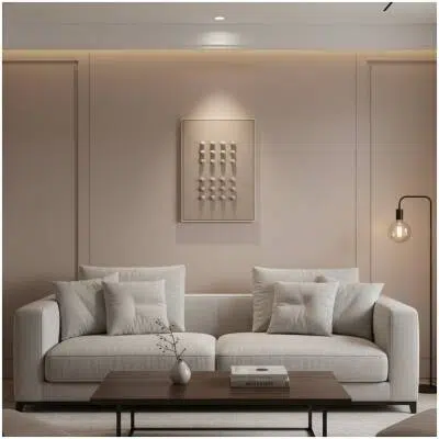 Wanddecoratie Donkerbruin - 60x40 - Mica Decorations