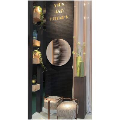 Plantenbak Bowie - beige - 18 cm hoog