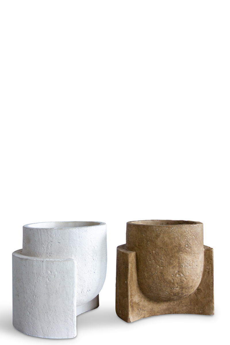 Plantenbak Bowie - beige - 18 cm hoog 2 Plantenbak Bowie - beige - 18 cm hoog