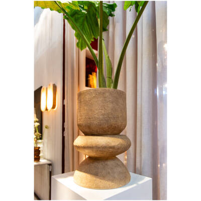 Plantenbak Dexter - beige - 51 cm hoog - Vips and Friends