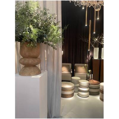 Plantenbak Dexter - beige - 51 cm hoog - Vips and Friends