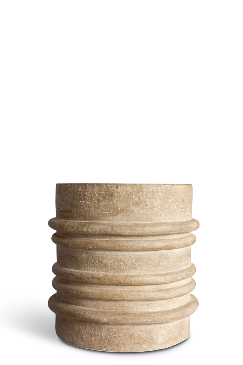 Plantenbak Preston - beige - 36 cm hoog - Vips and Friends
