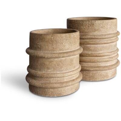Plantenbak Preston - beige - 36 cm hoog - Vips and Friends
