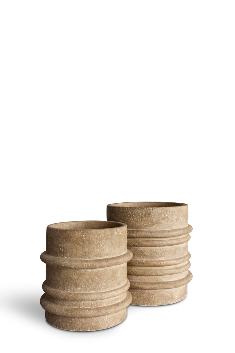 Plantenbak Preston - beige - 36 cm hoog - Vips and Friends 3 Plantenbak Preston - beige - 36 cm hoog - Vips and Friends