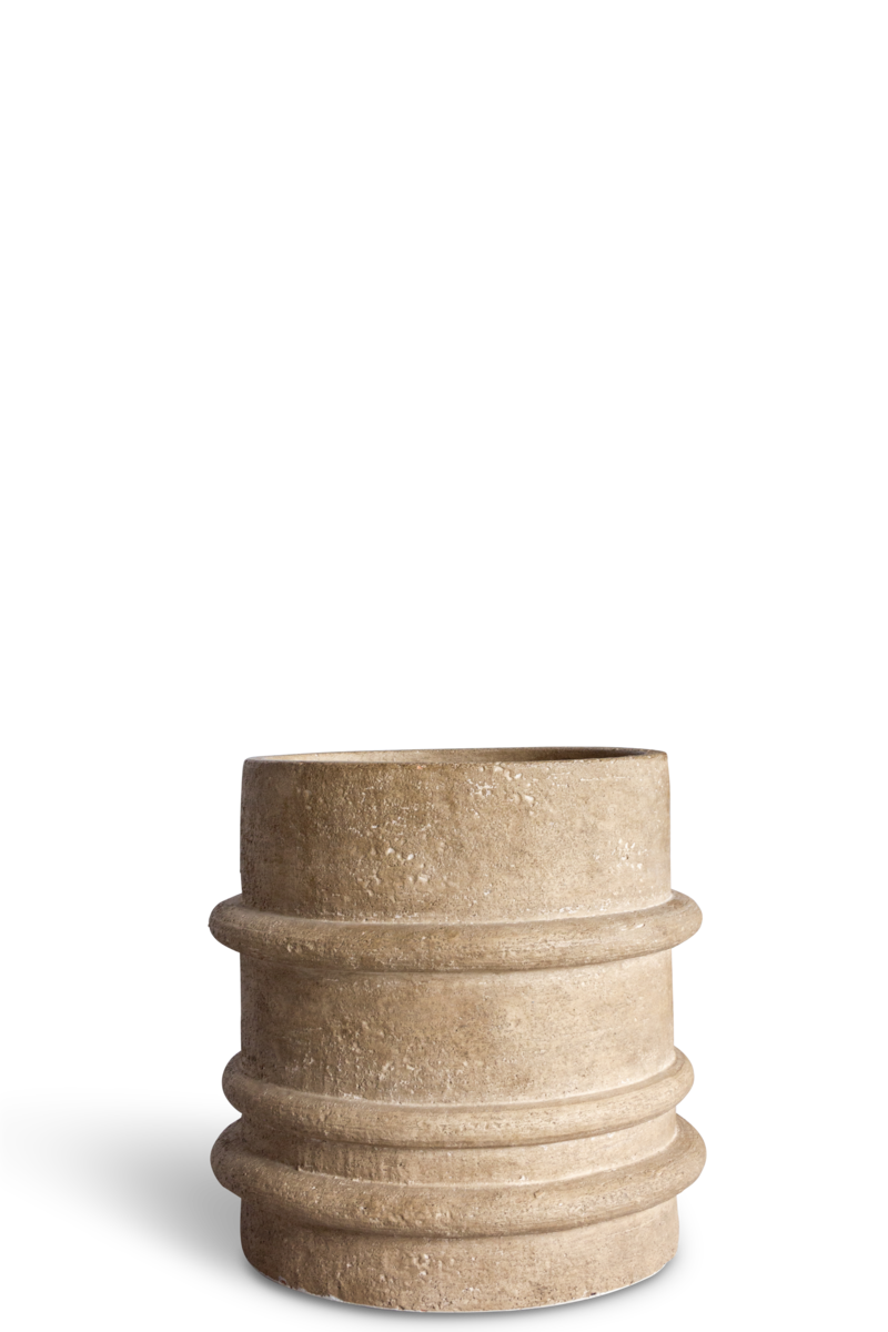 Plantenbak Preston - beige - 30 cm hoog - Vips and Friends