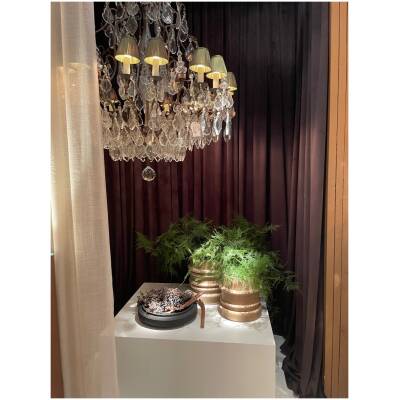 Plantenbak Preston - beige - 30 cm hoog - Vips and Friends