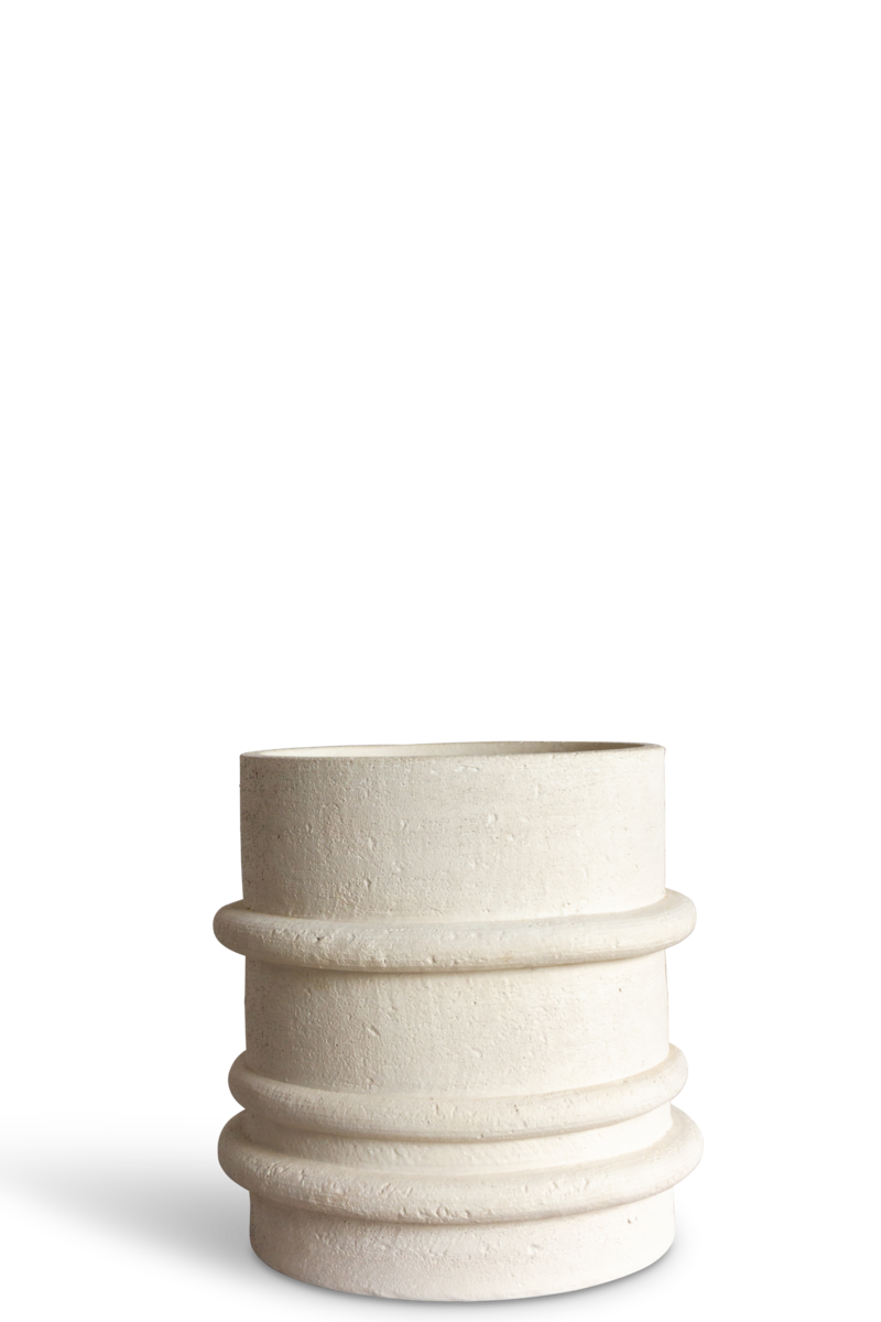 Plantenbak Preston - wit - 30 cm hoog - Vips and Friends