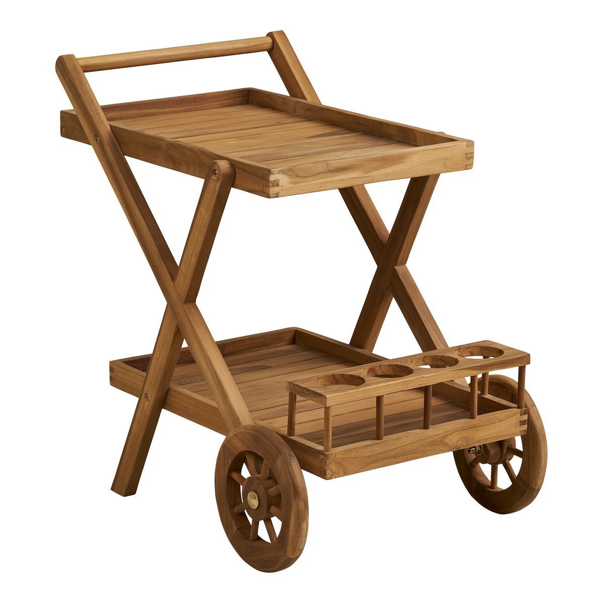 House Nordic - Theewagen Naturel Hout - 50x86x81cm - Pasaku 1 House Nordic - Theewagen Naturel Hout - 50x86x81cm - Pasaku