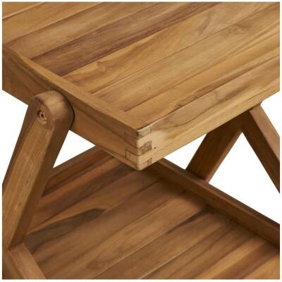 House Nordic - Theewagen Naturel Hout - 50x86x81cm - Pasaku