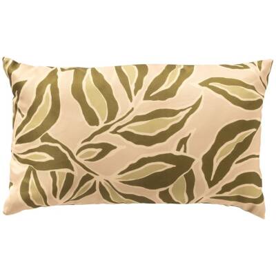Textino - ELARA buitenkussen - Bladmotief beige/groen - 30x50 cm