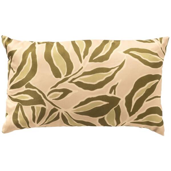 Textino - ELARA buitenkussen - Bladmotief beige/groen - 30x50 cm