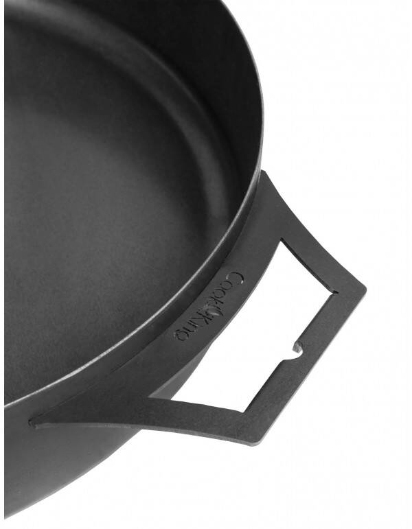 Stalen wok van 40cm met 2 handgrepen - Cook King 2 Stalen wok van 40cm met 2 handgrepen - Cook King