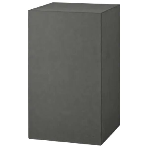 Blomus - Sokkel Sahlia - Pewter kunstleder - 60cm Hoog
