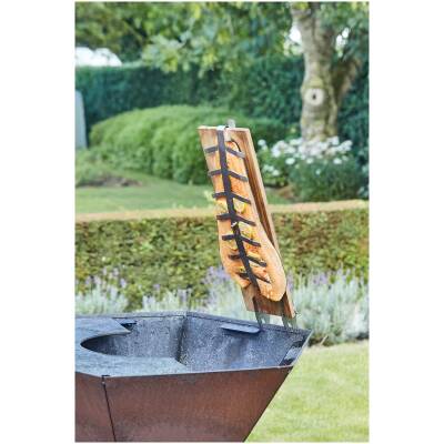 Barbecook FSC® Rookplank met Metalen Frame - 64 x 15,8 x 4,3 cm