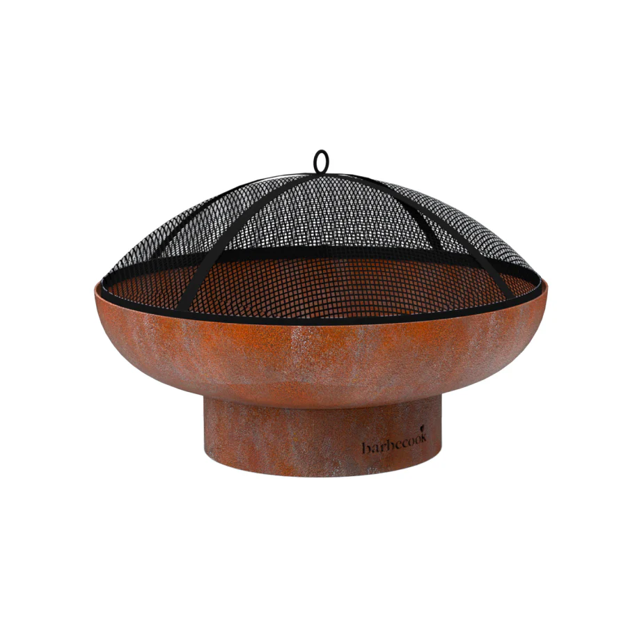 Vonkenscherm uit staal zwart 62cm - Barbecook