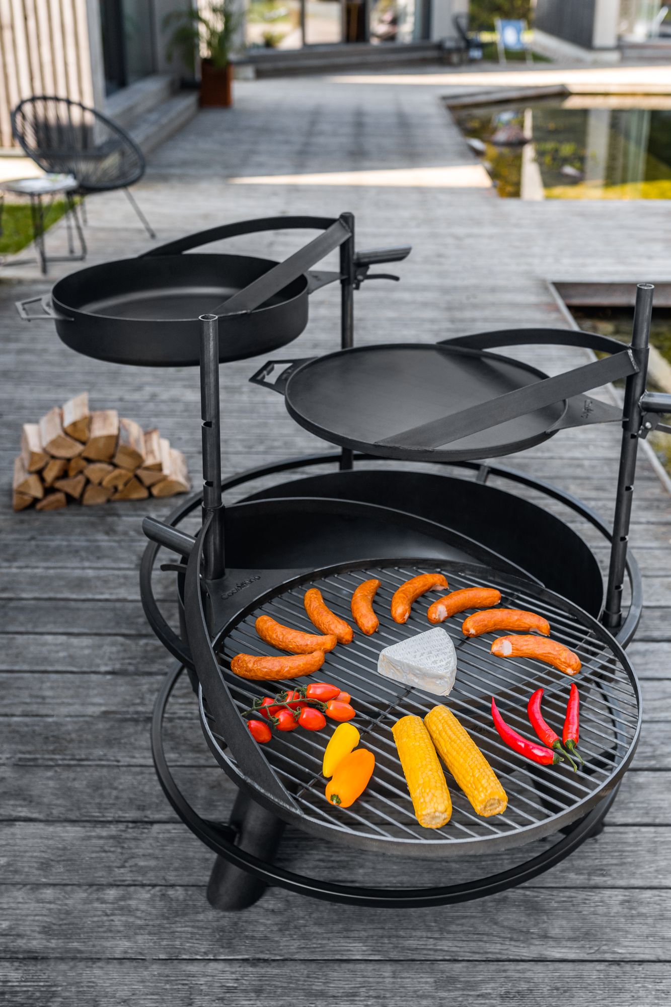 Cookking - Bandito - Diameter 80 cm met grillrooster 9 Cookking - Bandito - Diameter 80 cm met grillrooster
