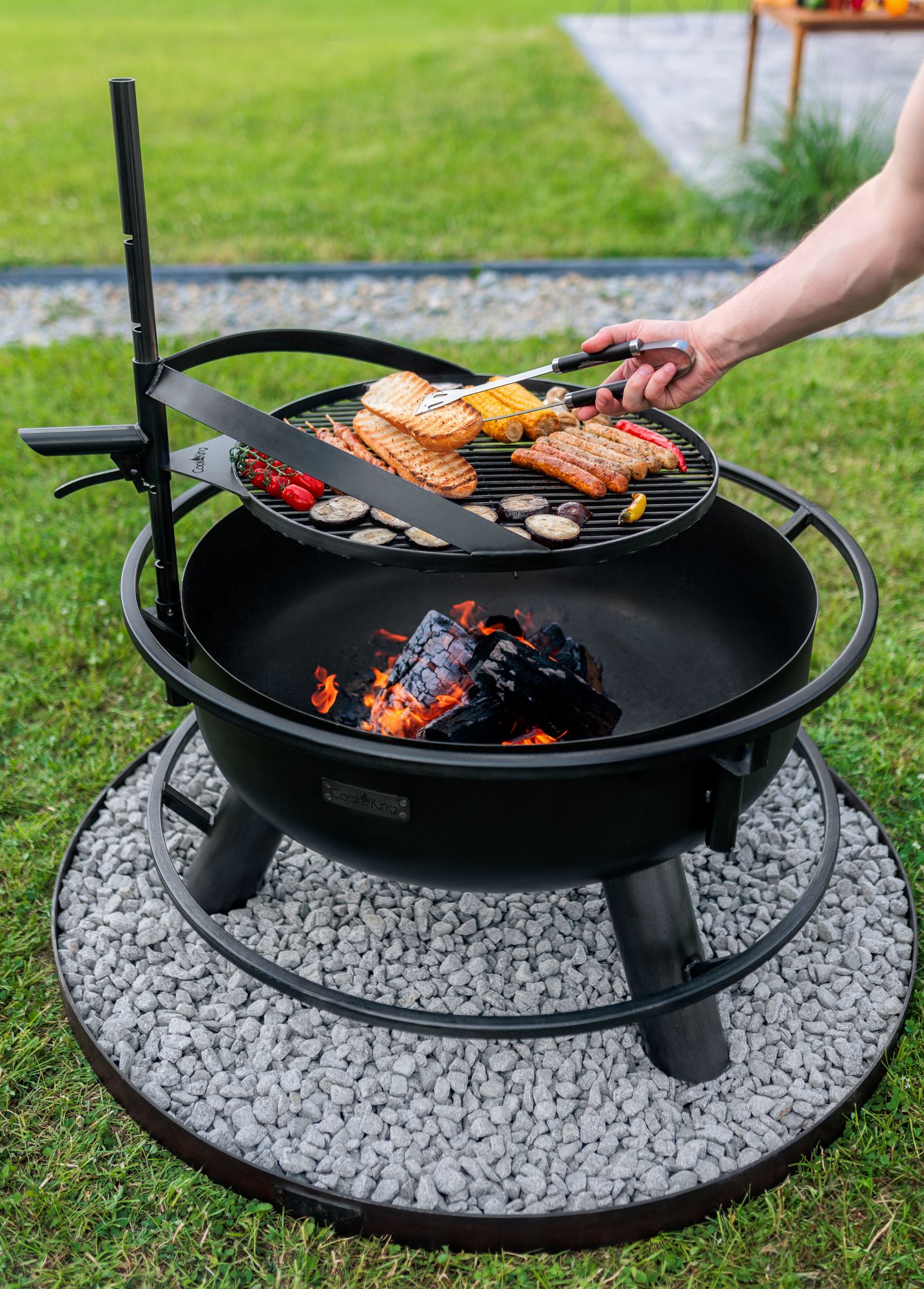 Cookking - Bandito - Diameter 80 cm met grillrooster 7 Cookking - Bandito - Diameter 80 cm met grillrooster