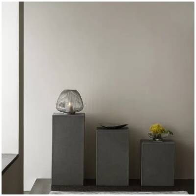 Blomus - Sokkel Sahlia - Pewter kunstleder - 46cm Hoog