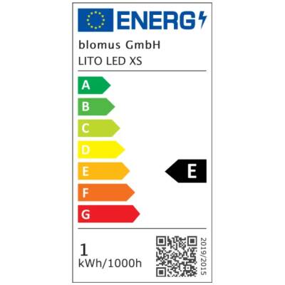 Blomus - Lito - Zwart - Herlaadbare LED lamp - Maat: XS