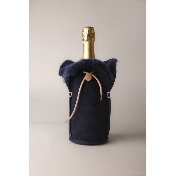 Kywie Champagnekoeler - Navy Suede