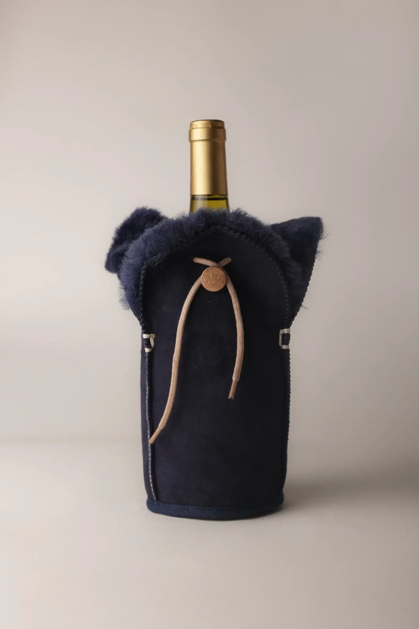 Kywie Champagnekoeler - Navy Suede 2 Kywie Champagnekoeler - Navy Suede