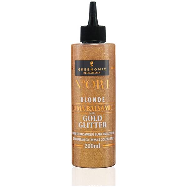 Eten en Drinken 18 Greenomic Witte balsamico crème met gouden glitters - 200ml