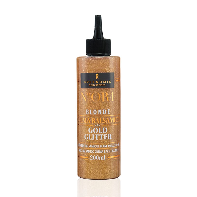 Greenomic Witte balsamico crème met gouden glitters - 200ml 1 Greenomic Witte balsamico crème met gouden glitters - 200ml