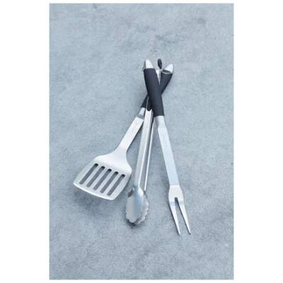 Black Pepper BBQ set van spatel, vork en tang - Barbecook