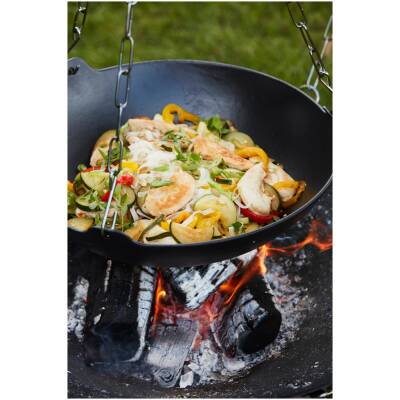 Junko wok uit gietijzer - diameter 37cm - Barbecook