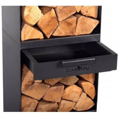 Brandhoutrek – "VENTO" - 120x40x30cm – Cookking