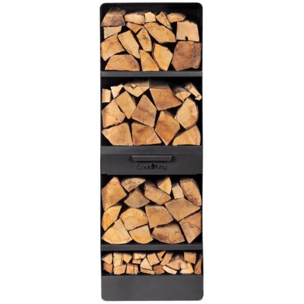 Brandhoutrek – "VENTO" - 120x40x30cm – Cookking