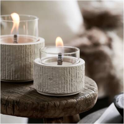 Glow Lotus 10 - tafelhaard uit beton - Tenderflame