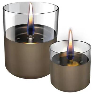 Lilly 8 en 10 set van 2 kaarsen - chocoladebruin - Tenderflame