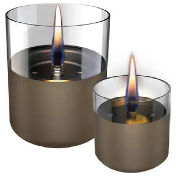Lilly 8 en 10 set van 2 kaarsen - chocoladebruin - Tenderflame