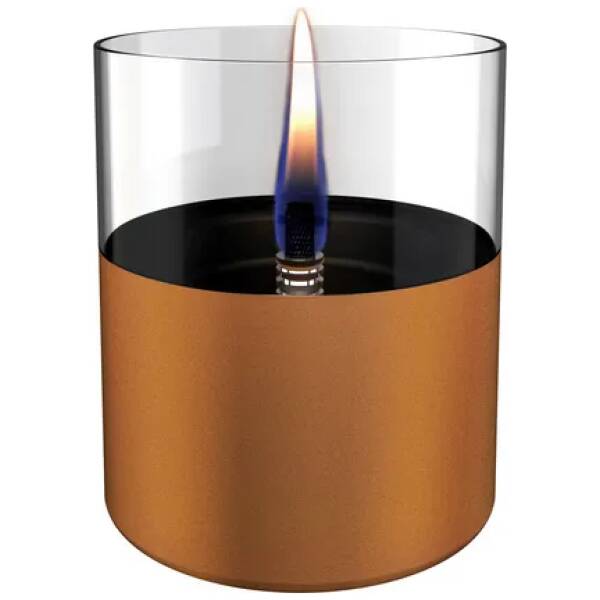 Tenderflame - Lilly 10 kaars uit glas koper - Tafelhaard