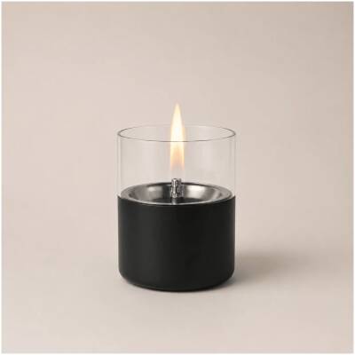 Tenderflame - Lilly 10 kaars zwart + 500ml Tenderfuel navulolie - giftset