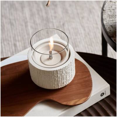 Glow Lotus 12 - beton - tafelhaard - Tenderflame