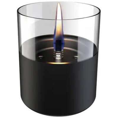 Tenderflame - Lilly 10 kaars uit glas zwart - Tafelhaard