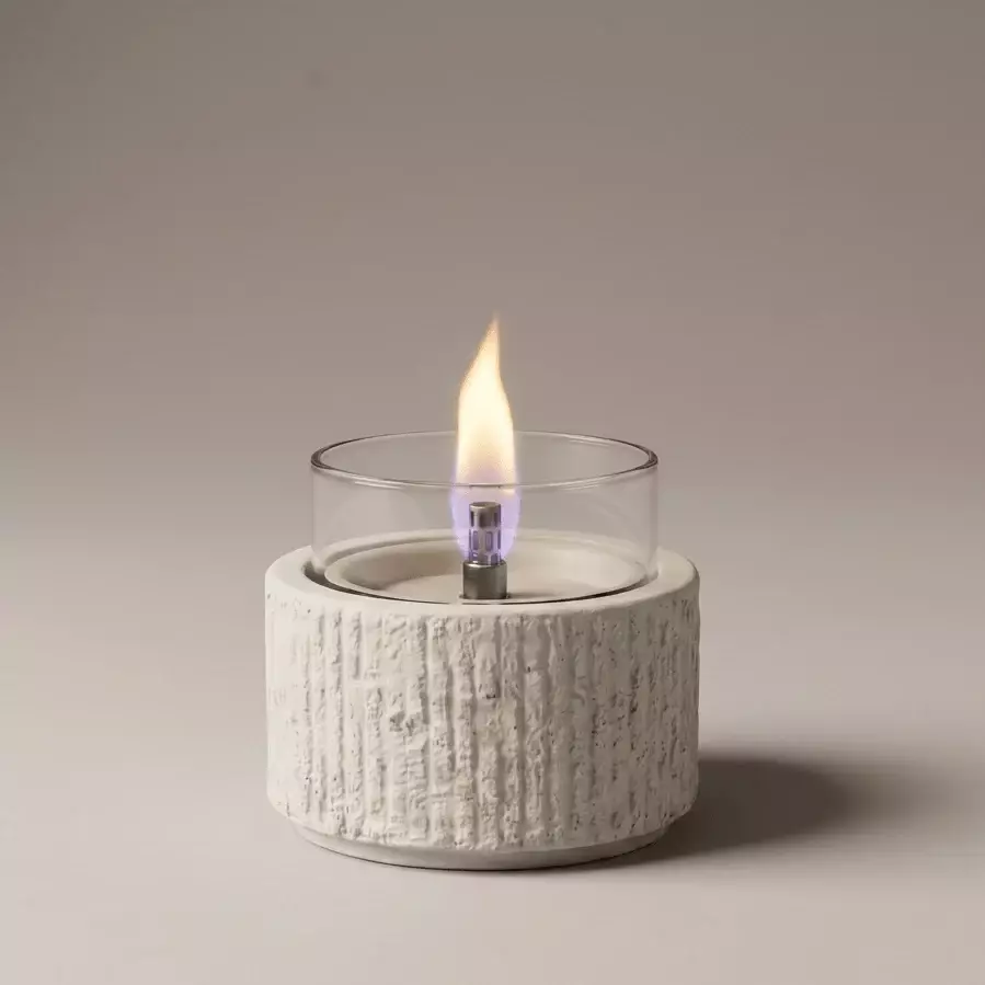 Glow Lotus 10 - tafelhaard uit beton - Tenderflame 2 Glow Lotus 10 - tafelhaard uit beton - Tenderflame