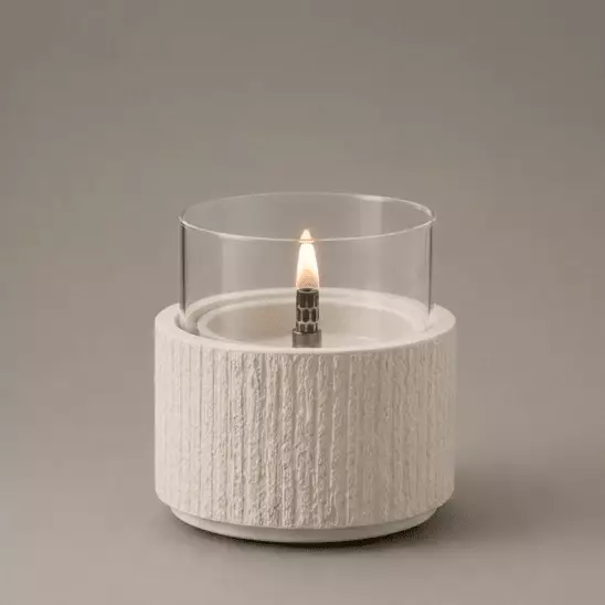 Glow Lotus 12 - beton - tafelhaard - Tenderflame 2 Glow Lotus 12 - beton - tafelhaard - Tenderflame