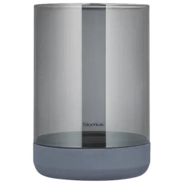Woondecoratie 15 Blomus - Calma - Steel Gray & Smoke Glass - L