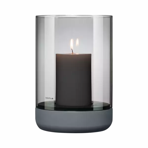 Blomus - Calma - Steel Gray & Smoke Glass - L 2 Blomus - Calma - Steel Gray & Smoke Glass - L