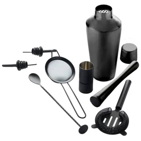 8-delige Cocktailset Zwart - Point-Virgule