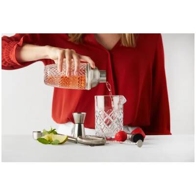 6-delige Cocktailset van Glas & RVS
