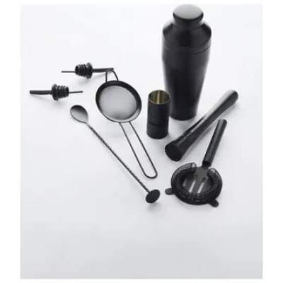 8-delige Cocktailset Zwart - Point-Virgule