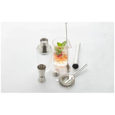 6-delige Cocktailset van Glas & RVS
