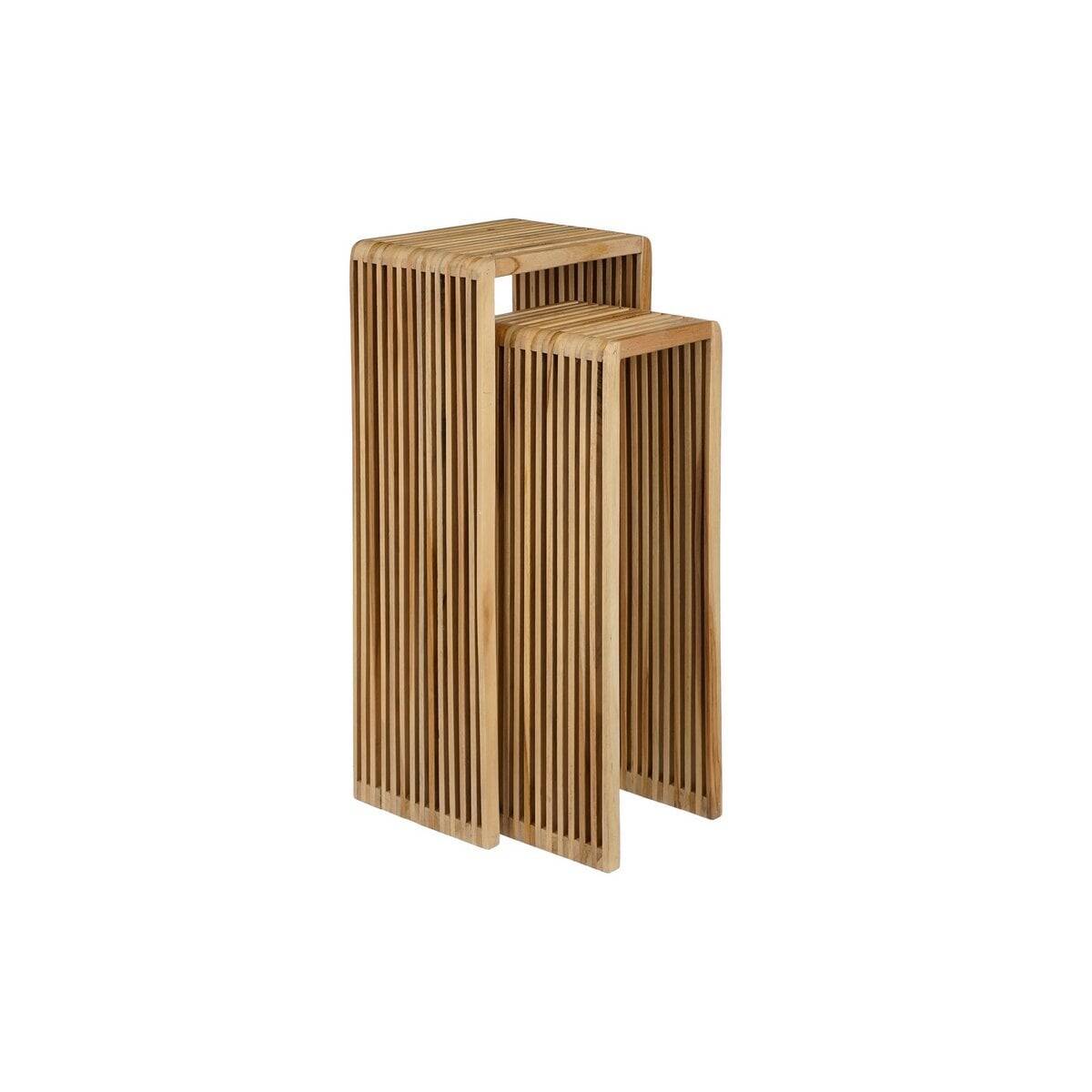 Yonker plantentafels bruin - set van 2 - Mica Decorations 1 Yonker plantentafels bruin - set van 2 - Mica Decorations