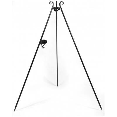 CookKing Set: Viking XXL 80 cm – Vuurschaal met 180 cm Driepoot BBQ en RVS Grillrooster Ø70 cm
