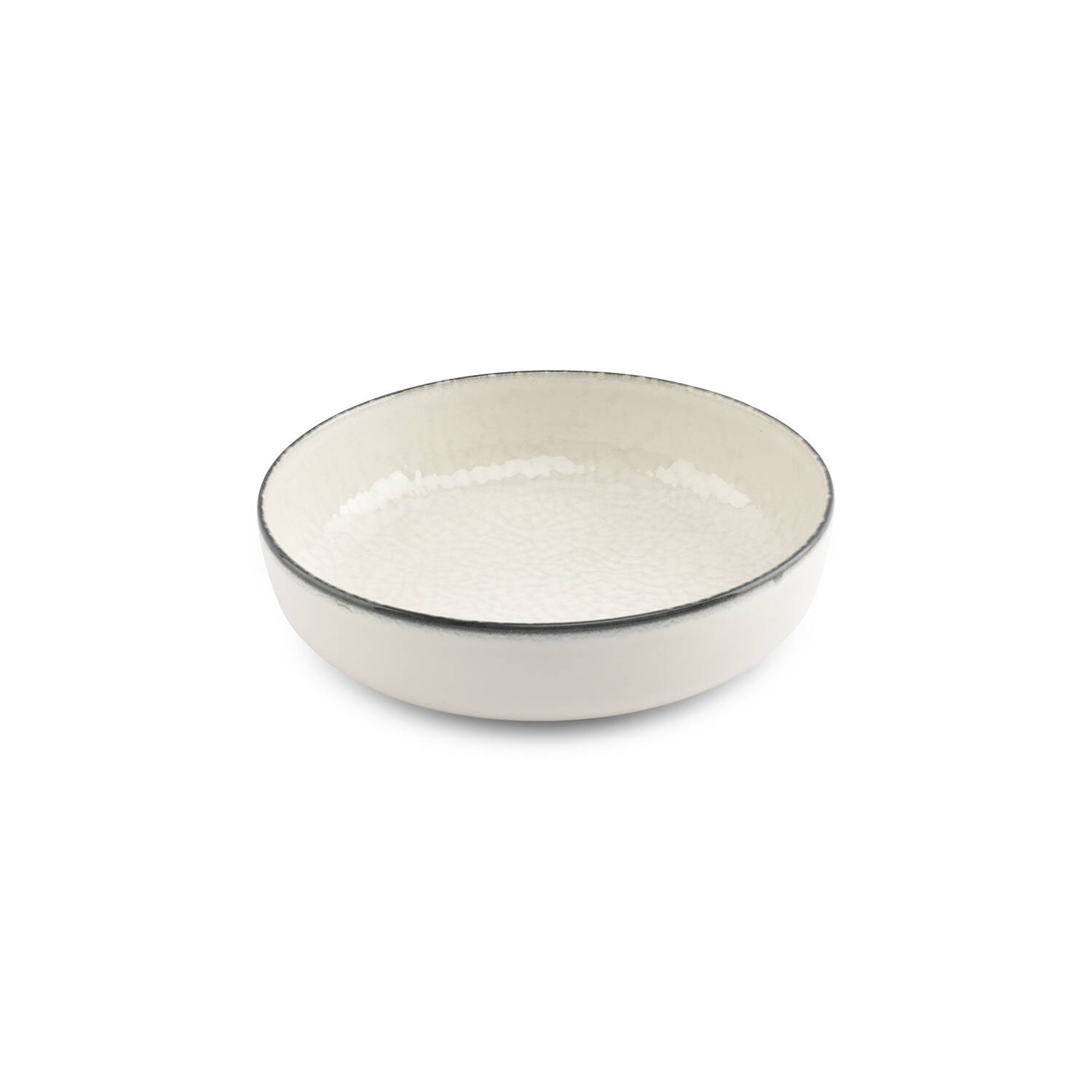 ONA Diep bord 18,5xH5cm wit Gravel 1 ONA Diep bord 18,5xH5cm wit Gravel | ONA