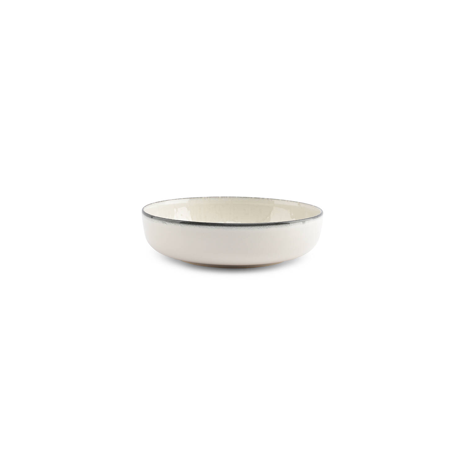 ONA Diep bord 18,5xH5cm wit Gravel 2 ONA Diep bord 18,5xH5cm wit Gravel - detailfoto 1 | ONA